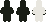 Knight front silhouette, back silhouette, and a panel marking the few pixels that differ.