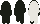 Ranger front silhouette, back silhouette, and the differing pixels.