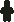 Solid black silhouette of a standing figure: head, shoulders, legs.